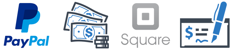 Ways To Donate: PayPal, Cash, Square, Check